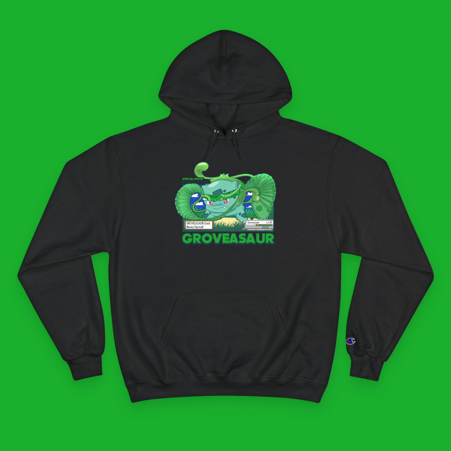 ImPJComics' Groveasaur Money Spread Hoodie