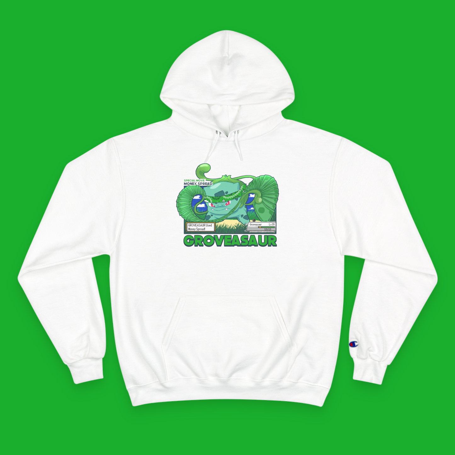ImPJComics' Groveasaur Money Spread Hoodie
