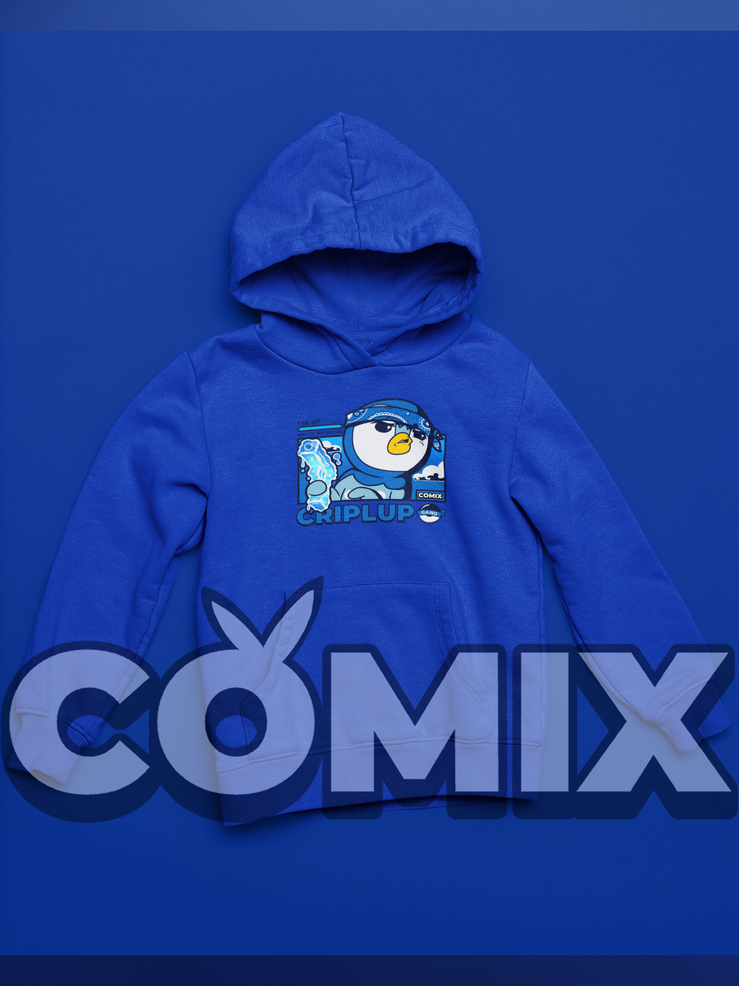 ImPJComics' "Criplup" Comic Panel Design Hoodie