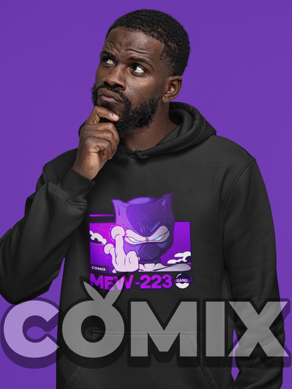 ImPJComics' "MEW-223" Comic Panel Design Hoodie